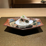 日本料理FUJI - 蛤の飯蒸し(餅米蛤出汁)