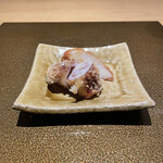 日本料理FUJI - 磐田産の海老芋フライ、磐田産の神頭烏賊おかきあげ