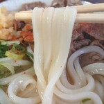 丸池製麺所 - 麺上げ