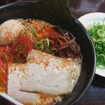 平九郎R - 赤ラーメン＋ネギ