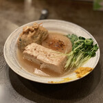 花くじら - ■おでん(各100円) 大根、ねぎ袋、豆腐、貝割れ