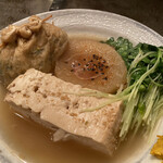 花くじら - ■おでん(各100円) 大根、ねぎ袋、豆腐、貝割れ