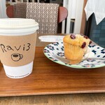 Ravi3 Cafe - スイートマフィンとドリンクセット　600円