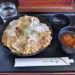 ＡＢＣ食堂 - ヒレカツ丼+肉2倍+ご飯大盛+味噌汁