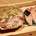 玄水 - 金匠毛ガニの甲羅盛り