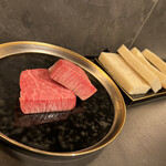 北海道焼肉 北うし - 3週間熟成知床和牛
      ヒレのステーキサンドトリュフソース仕立て
      →1番お気に入り。　