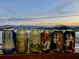 아사가리소우 - 걸어서 근처 세븐일레븐에서 사온 맥주들