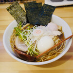 らあめん 常護 - 特製魚介ラーメン(秋刀魚)¥1200＋ランチ大盛サービス