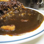 キッチン南海 - 大きめのお皿にたっぷりのカレールー。
      
      サラッとした濃厚でスパイシー。
      
      ジワっと辛味も後からしっかりやってきます。
      
      
      