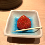 焼鳥 おみ乃 - デザート　いちご