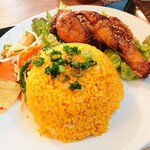 chu cuoi - Ｂセット（牛肉のフォーと鳥手羽とライス）