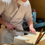 日本料理FUJI - アオリイカに隠し包丁