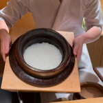 日本料理FUJI - 藤枝産絹娘の土鍋炊き飯