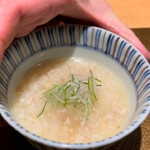 日本料理FUJI - 天城軍鶏の雑炊お待ち！