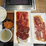 焼肉ライク - 上ロース＆ハラミセット200ｇ＋黒毛和牛カルビ100ｇ