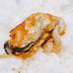 カルビ丼とスン豆腐専門店 韓丼 - 今年の牡蠣は小粒。大きいのがなかった。