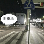 田代 - 駐車場の場所