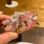 Ris. - きのことミラノサラミのブルスケッタ