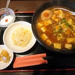 香香苑 - 麻婆豆腐麺８５０円 とにかく、てで来るのが早くて時間がない時にはいいです。