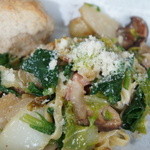 イロナキカゼ - 2013年1月：白菜とほうれん草とキクイモのパスタ