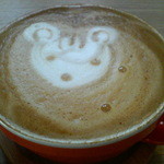 かもめ食堂 - ステーキプレートセットのハニーラテ（単品だと450円）