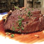 ヴィアート - <'13/01/07撮影>木戸シェフ自慢 本日のスペシャリテ 1000円 の黒毛和牛ホホ肉の赤ワイン煮込み