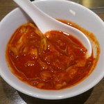 さんか亭 - 【2012年12月】ハーフ冷麺の辛い薬味（別盛Ver.)