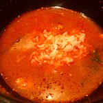 さんか亭 - 【2012年12月】ユッケジャンスープの〆にご飯投入♪