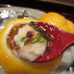 寿修 - 焼いたふぐの白子をです。