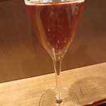 寿修 - 合わせたのはこのお酒。ロゼワインではありません。