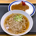 名代 富士そば - ミニそば&ミニカレー￥360　2022.2.8