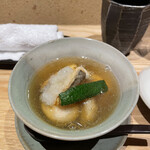 たてや - 太刀魚と海老芋の餡かけ