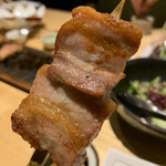 鶫 - 火の本豚の豚バラ