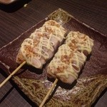 地鶏串焼家 鳥みや - 2013.1.14   ささみガーリックマヨネーズ¥160