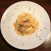 クッチーナ イタリアーナ アリア 六本木 - パスタメニュー 950円 のズワイガニと下仁田ネギのアーリオオーリオ