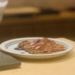 銀座 しのはら - 河内鴨調理中