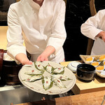 初音鮨 - 後から提供される白魚