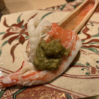 料理屋 植むら - 蟹味噌と。これぞ最高の状態。