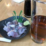 酒蔵 石松 - アジ刺し