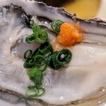 肴屋 魚まる - 生牡蠣ドアップです。んまです。