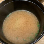 鮨 由う - ・味噌汁