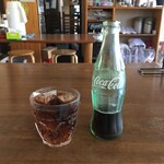 しろがね焼そば - 瓶コーラ