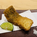 鮨 由う - ・小柴産太刀魚のフライ　