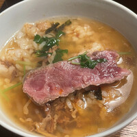 焼肉㐂舌 南船場 - 残った出汁を全てかけて、ひつまぶし