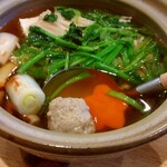 釜飯と和食 旬 - 鴨と仙台芹の小鍋立て