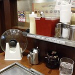 府中ぱすたかん - こんな 鍋のふた 置いてるのね～～