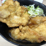 そばうどん 立ち喰い雑賀屋 - 特製 鶏天太麺そば(620円)