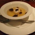 開化亭 - トラフグの白子とトリュフのスープ