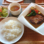 洋食屋 Shii - 料理写真:ハンバーグ(カレー) ライス付き　¥1,100