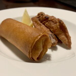 中華ダイニング 一途一心 - 雲丹春巻き 手羽先